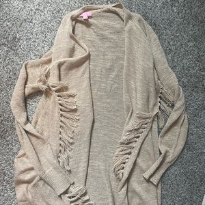 Lilly Pulitzer Fringe Tassel Cardigan size Small